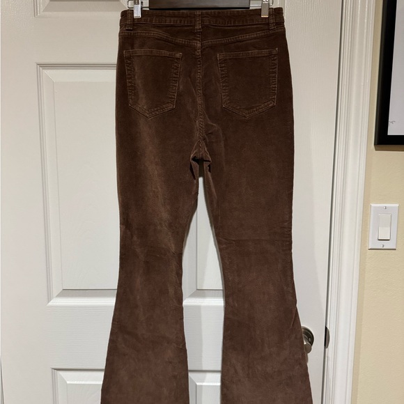Brown Corduroy Flare Pants - Picture 3 of 3